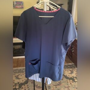 Source Unknown Navy Blue Women's Blouse